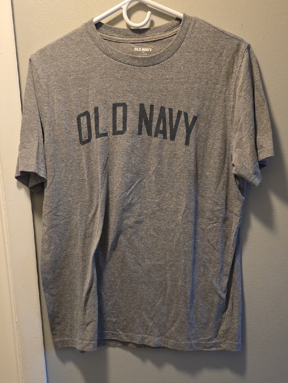 Old Navy Men's Heather Gray Logo Crew Tee